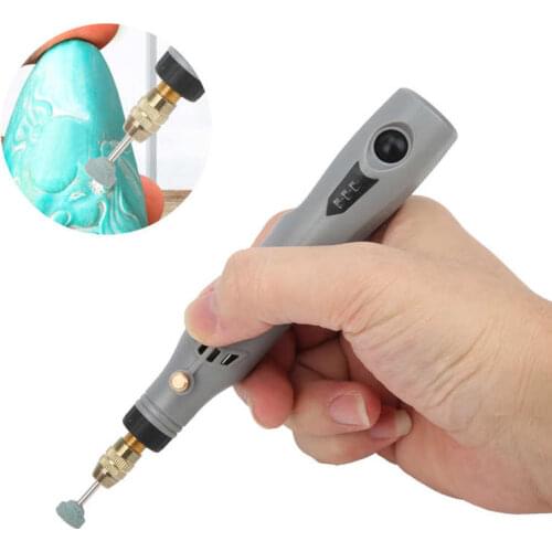 12W 15000r/min Electric Grinder DIY USB 3.7V Mini Engraving Wood Carving Pen for Woodcarving Polishing Portable Grinder Set