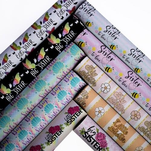 30cm*136cm Snythetic Leather Sheets Printed Faux Leather Fabric for DIY Hair Bow Material L18596