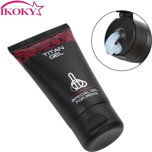 IKOKY 50mL Penis Gel Time Delay Sex Lubricants Oil Erection Cream Water-based Erotic Sex Toys for Men Adult Products