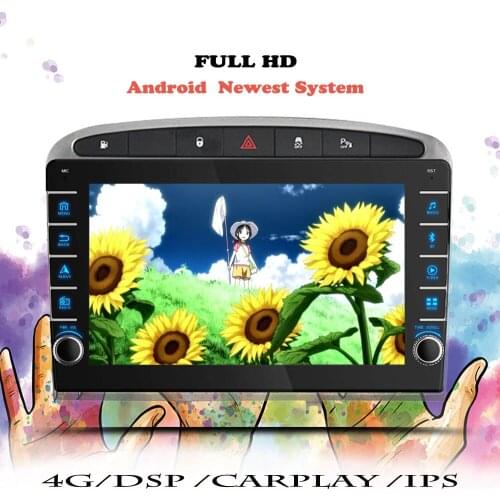 Android 10 Multimedia Player For Peugeot 308 308S 408 2012 2013 2014 2015 2016 2017 2018 2019 2020 Car Radio Navigation GPS DVD