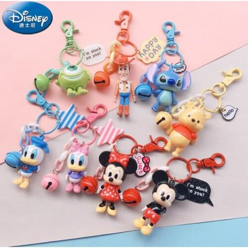 Disney Cartoon Mickey Minnie Donald Duck Winnie Pooh Toy Story Keys Links Dolls Hands and Feet Movable Childrens Toys gift