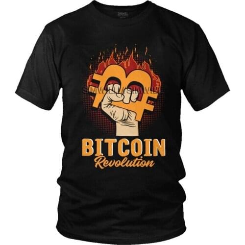 Mens Hold The Bitcoin BTC And Crypto T-Shirt Fashion Cryptocurrency Currency Geek Tshirt Short Sleeve Unique T Shirt Cotton Tee