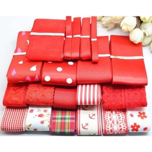 22M Variety Grosgrain Ribbon Set Fabulous Gorgeous 21 Styles webbing satin Hairbow Lace Hair Accessory polka dot RIB Accessory