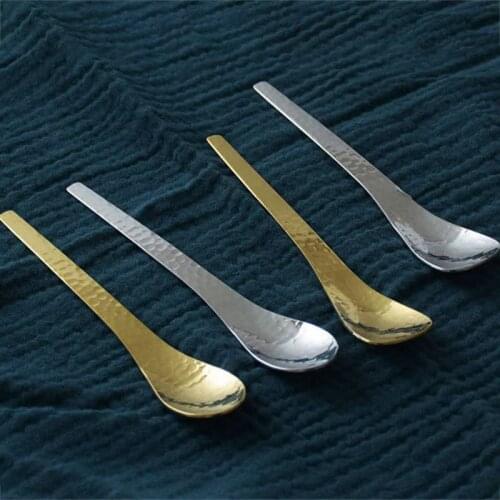 Stainless Steel Ice Cream Coffee Spoon Shovel Shape Shell Tea Spoons Afternoon Tea Dessert Vintage Spoon