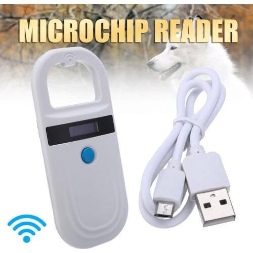 Low Frequency Plastic RFID Animal Tag Reader 134.2kHz/125kHz ISO FDX-B Pet Microchip Scanner for Animal Dog Cat Microchip