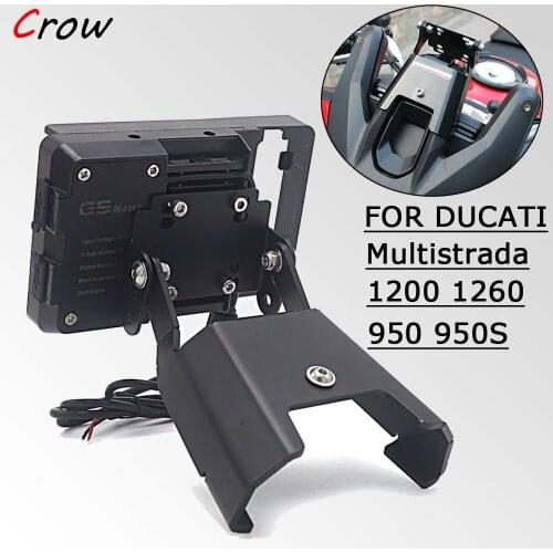 New Motorcycle For Ducati Multistrada 950 S from 2017 1260 from2018 Enduro from 2016 Mobile Phone Stand Holder GPS Plate Bracket