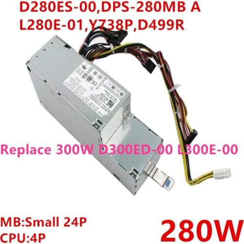 New PSU For Dell XE SFF 280W Power Supply D280ES-00 DPS-280MB A L280E-01 Y738P D499R Replace XE-DT 300W D300ED-00 L300E-00