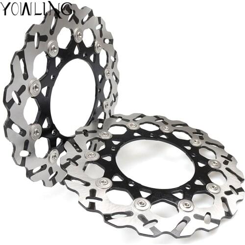 New style 2 pieces Motorcycle Part Front Brake Discs Rotor for YAMAHA YZF R6 YZF-R6 2005 2006 2007 2008 2009 2010 2011 2012 2013