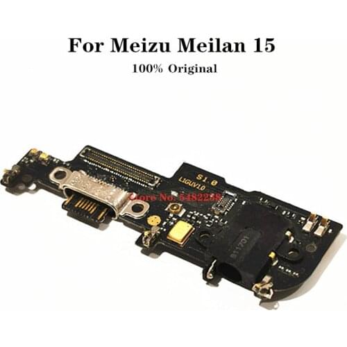 Original USB Charging Port Dock Flex cable For Meizu Meilan 15 M15 M881Q/C USB charger Plug Board With Microphone Headphone Jack