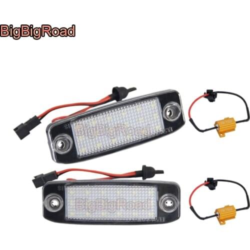 BigBigRoad For Hyundai Elantra Avega Brio Super Pony Avante Elantra/ Neo / Fludic LED Car License Plate Light Number Frame Lamp