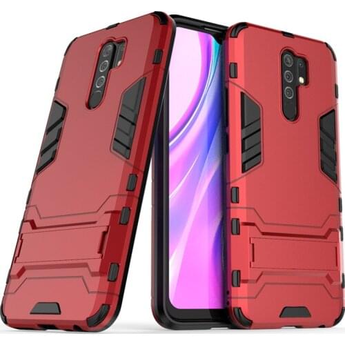 Impact Case for Xiaomi Redmi 9 9A 9C NFC Redmi9C Redmi9A Armor Rubber Shockproof Stand Hard Case Cover