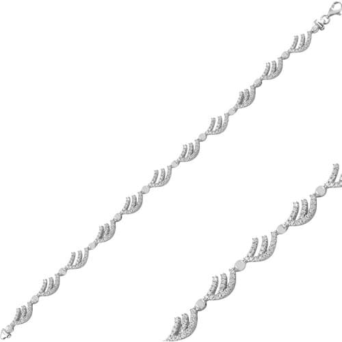 Silver 925 Sterling Zircon Cubic Zirconia Bracelet