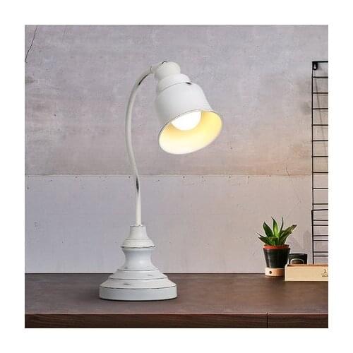 Nordic Retro American Old Creative Personality Stylish Simple Wrought Iron Bedroom Bedside Study Table Lamp