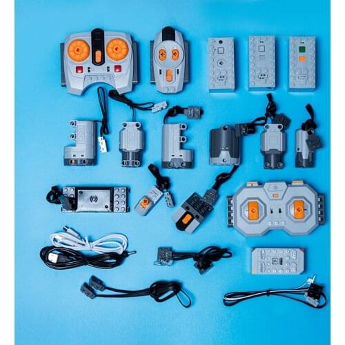 Technical building block power module compatible with a variety of MOC train remote control pf servo Building Kits