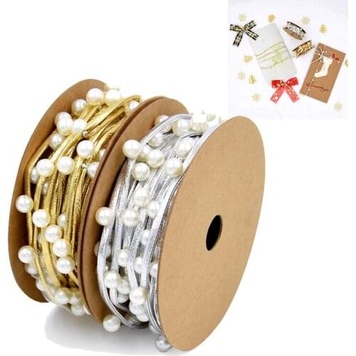 3M Pearl Decorative Belt for Christmas Decorations Holiday Wedding Party New Year Gifts Decor Adornment Christmas Ornaments 2021