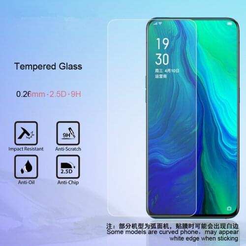 2 pcs 0.26 mm cell phone Tempered Glass Screen Protector For OPPO Reno Reno10 A9 A7n F11 k1