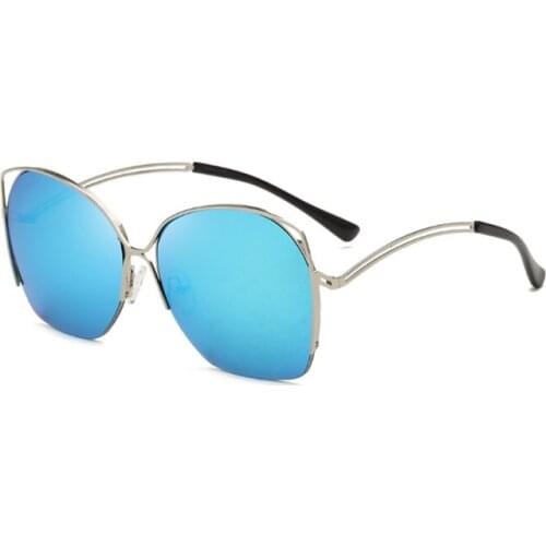 2019 sunglasses big frame and metal cut-out sunglasses women mens sun glasses hot selling Colorful sunglasses with uv400