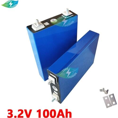 4pcs 3.2V 100Ah LiFePO4 battery pack Lithium iron phospha DIY 4S 12V 24V 300A Motorcycle Electric Car Solar Inverter batteries