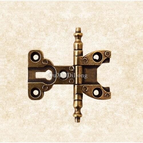 Hotsale 10PCS 3inch Retro Vintage Style Furniture Hinges European Antique Door Hinges Clothes Cupboard Cabinet Bronze Hinges