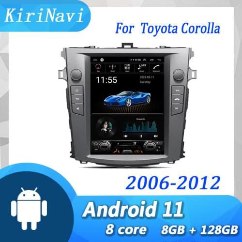 KiriNavi 10.4'' Android 9.0 Automotivo car radio head unit For Toyota Corolla GPS Navigation Car DVD Multimedia Player 2006-2012