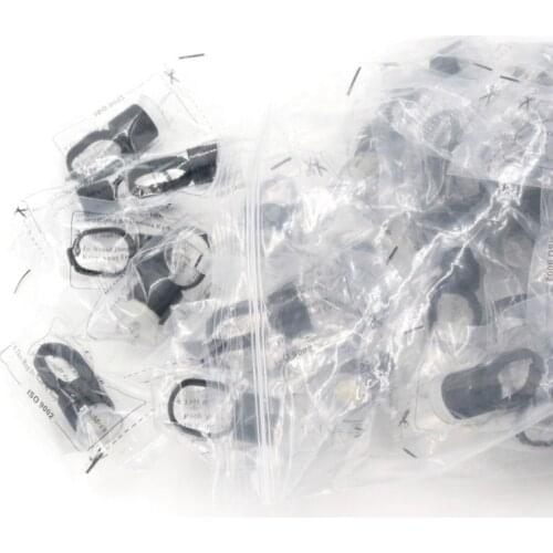 50 Pcs Glass Pigment Biotouch Color Black Rings with 50 Pcs Tattoo With Sponge Accupoint Series Tattoo Ink Cups / Ink Rings