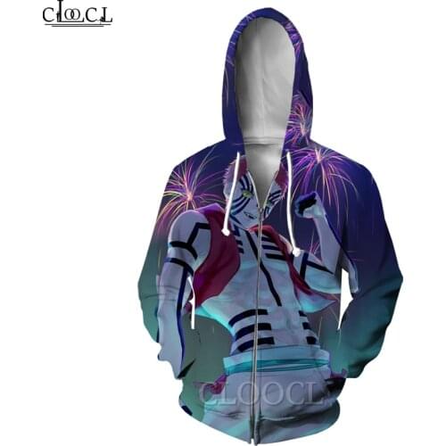 HX Kimetsu No Yaiba The Movie: Mugen Train Akaza 3D Print Fashion Men Women Harajuku Zipper Hoodies Tops Drop Shipping