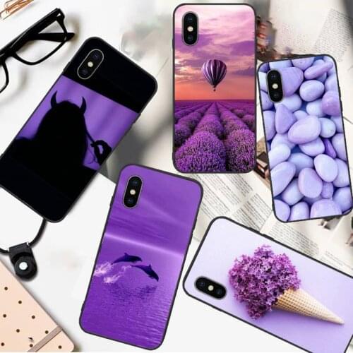 Infinity on Purple art pattern soft tpu shell Phone Case for iPhone 11 12 pro XS MAX 8 7 6 6S Plus X 5S SE 2020 XR