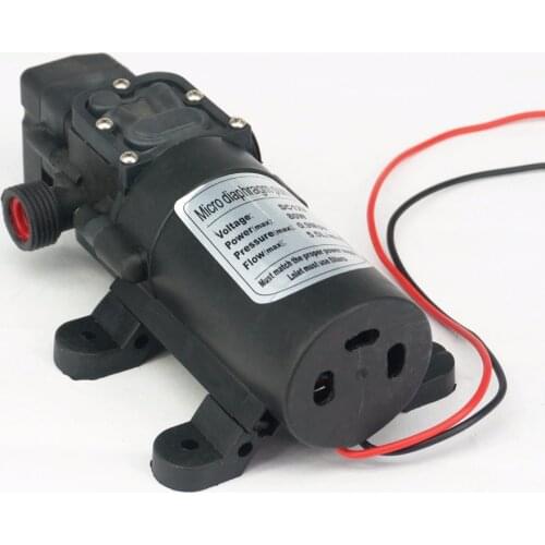 1/2" BSP Male 12VDC 80W Diaphragm Water Pump Self-priming Booster With Automatic Pressure Switch 330L/H Washing