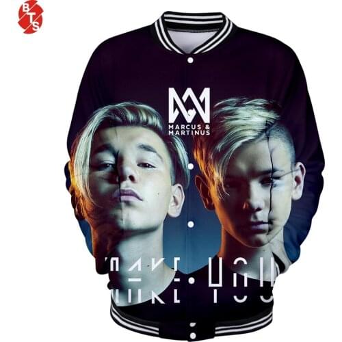 Marcus&Martinus 3D Printed Baseball Jackets Women/Men Casual Long Sleeve Jackets 2019 Hot Sale Casual Streetwear Clothes