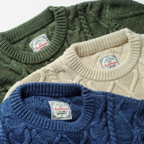 MY-0005 Read Description Asian Size Long-Sleeve Men 100% Cotton Pure Single Colored Autumn Winter Classic Jumper