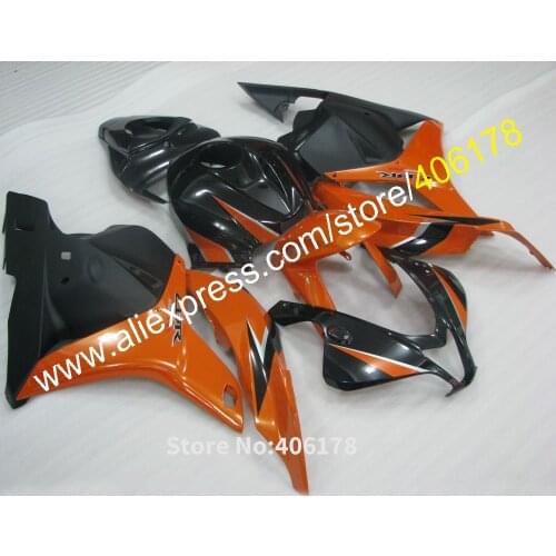 Latest Fairings Kit For Honda F5 CBR600RR 2009 2010 2011 2012 Orange Black ABS Motorcycle Fairings (Injection Molding)