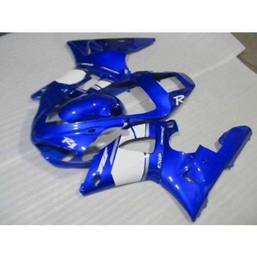 New hot moto parts Fairing kit for Yamaha YZF R1 98 99 blue white fairings set YZFR1 1998 1999 DC08
