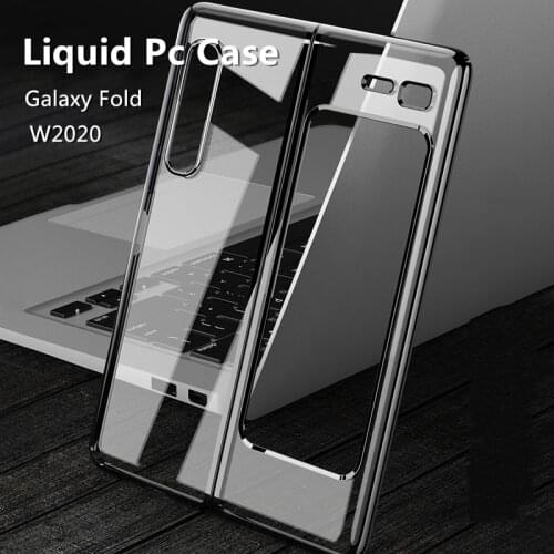 New Foldable Transparent Case For Samsung Galaxy Fold Case GKK Liquid PC Ultrathin Shell Anti-knock Protective Case High Quality