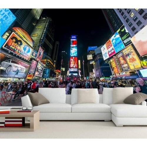 New York City Manhattan Times Square Cities wallpapers,living room sofa TV wall bedroom 3d wall mural wallpaper papel de parede