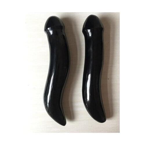 Wholesale sales of new natural obsidian quartz glass penile manual carving penile