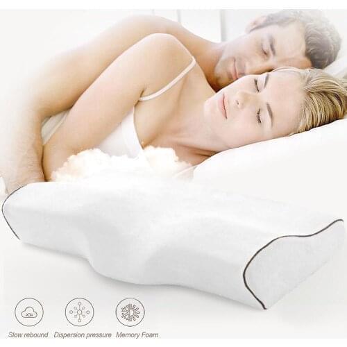 24 Butterfly Shaped Pillows Orthopedic Pillow Massage Memory Foam Pillows for Sleeping Neck Pain Relief Cervical