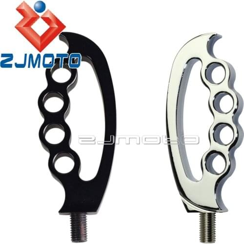 1 Piece Motorcycle 3.8" Shifter Foot Pegs Foot Rests For Harley Sportster XL 883R 883L Forty-Eight Knuckle Style Shifter Peg
