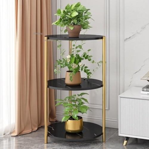 Simple Garden Bedroom Floor Double-layer Flower Stand Indoor Living Room Balcony Plant Shelf Household Furniture Flower Pot Rack