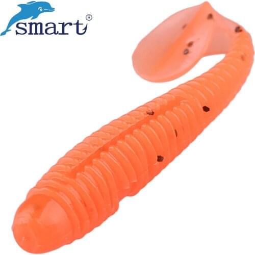 Smart 5pcs 70mm 2.6g 10pcs T-tail Soft Bait Carp Fishing Lure Silicone Isca Artificial Para Pesca Leurre Peche Fishing Wobblers