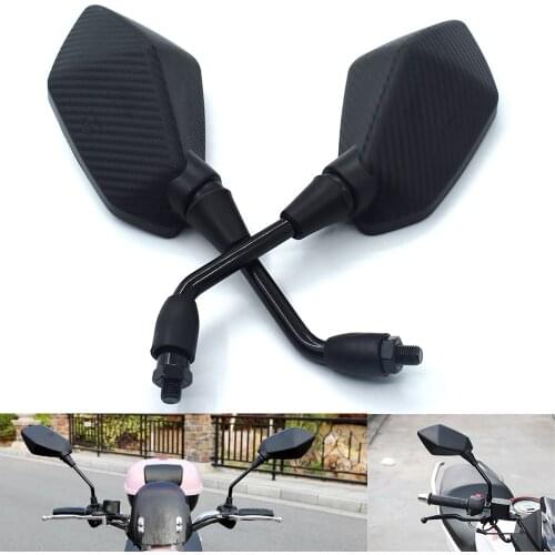 Universal 10mm Motorcycle Rearview Mirror Black Side Mirror For HONDA CBF125 CB600F CBR600F CBF600/SA CB650F CBR650F