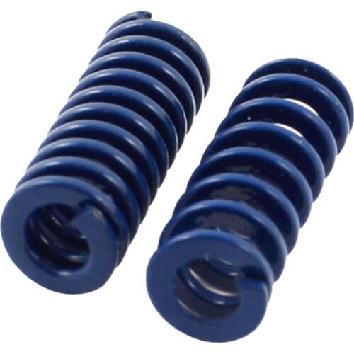 Uxcell 2Pcs 3pcs Od 8mm Light Load Spiral Stamping Compression Spring Blue Length 20mm 25mm For Plastic Injection Mold Die