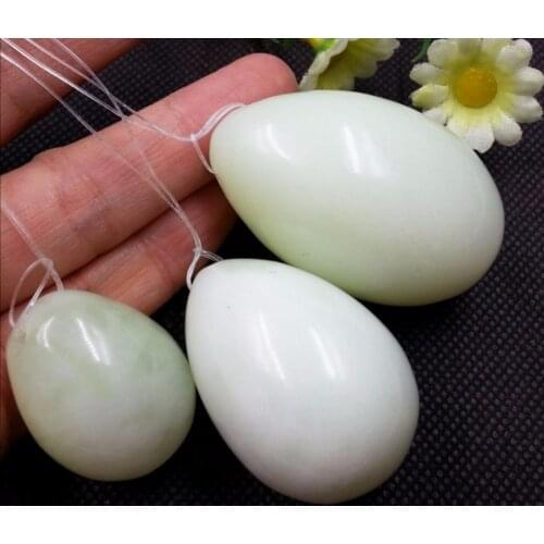 High quality pure natural jade massager Eggs massage health care equipment Jade massager