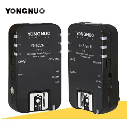 YONGNUO YN622N II 2.4G Wireless i-TTL Flash Trigger Receiver Transmitter Transceiver for Nikon D70 D80 D90 D200 D300 D600 Camera