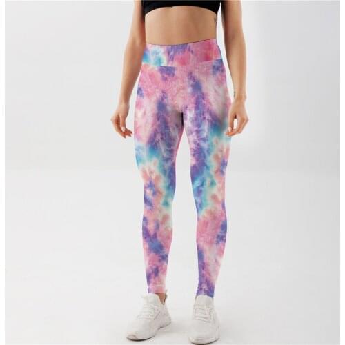 Women Sport Leggings Printing High Waist Yoga Pant Elastic Jogging Leggins Girls Gym Workout Running Tights Skinny Gymwear Femme