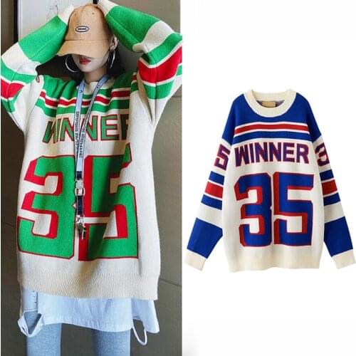 Womens Oversize Sweater Autumn Winter Cute Casual Loose Knitted Sweaters Womens Clothing Kawaii Women Sweater For Women SL272