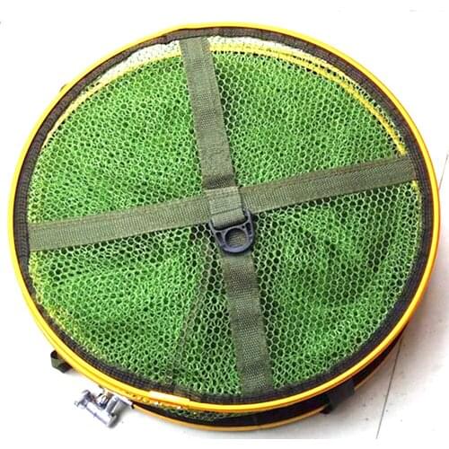 1PC Retractable Fish Cages Fishing Tackle Care Creel TOPIND Fishing Cage Tackle Tool