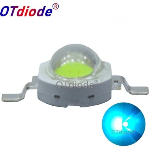 100PCS 3W Cyan Ice Blue Green High Power LED Lamp Led Emitter Light 490-495nm Diode 350-700mA For Decoration