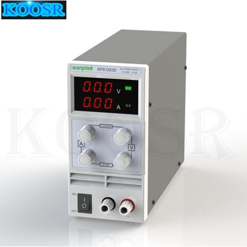 120V 3A DC Regulated Power High Precision Adjustable Supply Switch Power Supply Maintenance Protection Function KPS1203D