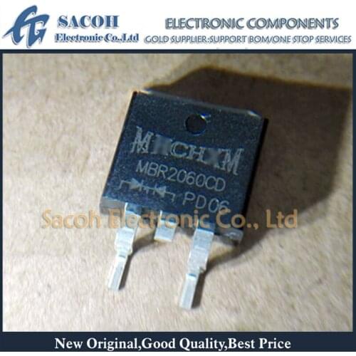 Free Shipping 10Pcs MBR2060CD MBRB2060 MBR2045CD MBR20100CD MBR20150CD MBR20200CD TO-263 20A 60V Schottky Barrier Rectifier