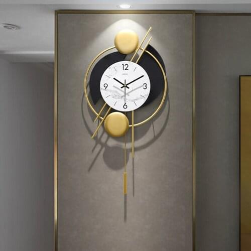 Silent Art Wall Clock Creative Iron Nordic Mechanism Digital Minimalist Wall Clock Modern Horloge Murale Home Decorative DG50WC
